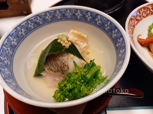 水明館夕食　料理