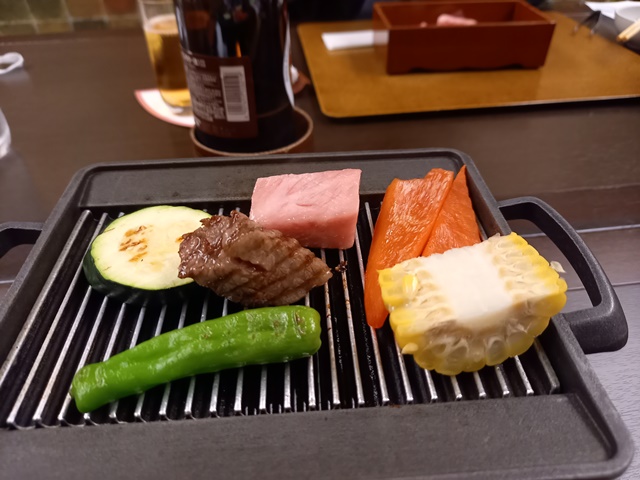 花扇会席料理飛騨牛ステーキ