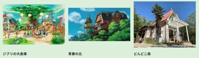 ジブリパーク３つのエリア