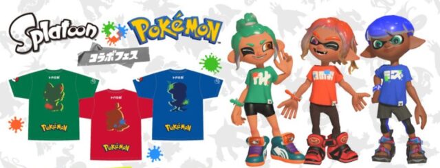スプラトゥーン３とポケモンのコラボフェスTシャツが発売！購入方法や 