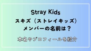 スキズメンバーの名前プロフィール